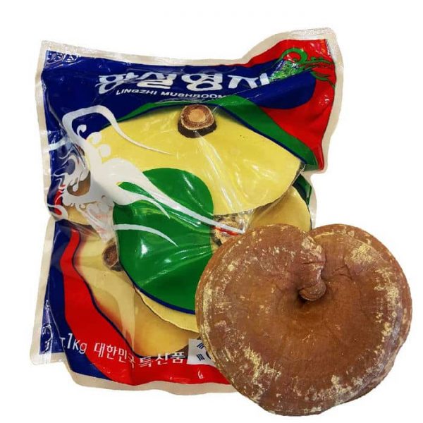 Nấm Linh Chi Hàn Quốc Nonghuyp Cao Cấp - Bịch 1Kg (Hỗ Trợ Thái Lát)