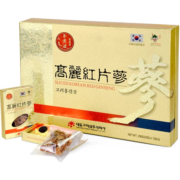 Hồng sâm khô thái lát 200g Daedong - Chính hãng giao nhanh 24/7