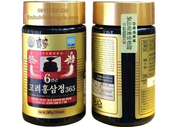 Cao hồng sâm Hàn Quốc hãng Bio - Apgold 6 năm tuổi hộp 3 lọ x 240g