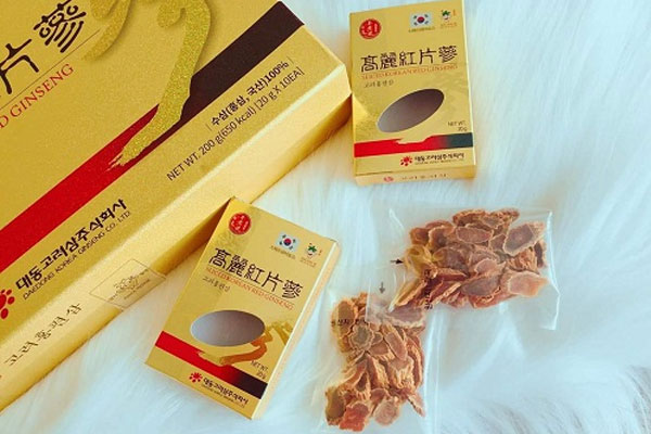 Hồng sâm khô thái lát 200g Daedong - Chính hãng giao nhanh 24/7