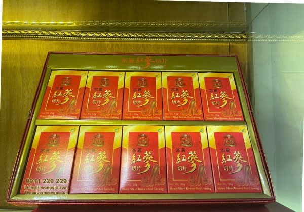 Hồng Sâm Tẩm Mật Ong Thái Lát Sambok Hộp 200gr
