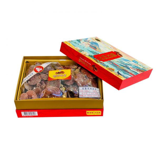 Nấm Linh Chi Hàn Quốc Tiến Vua Hộp Quà Tặng 1000G - Linh Chi Hoàng Gia