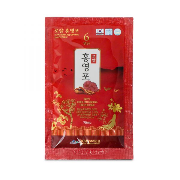 Nước chiết xuất hồng sâm linh chi Daesan 70ml*30 gói