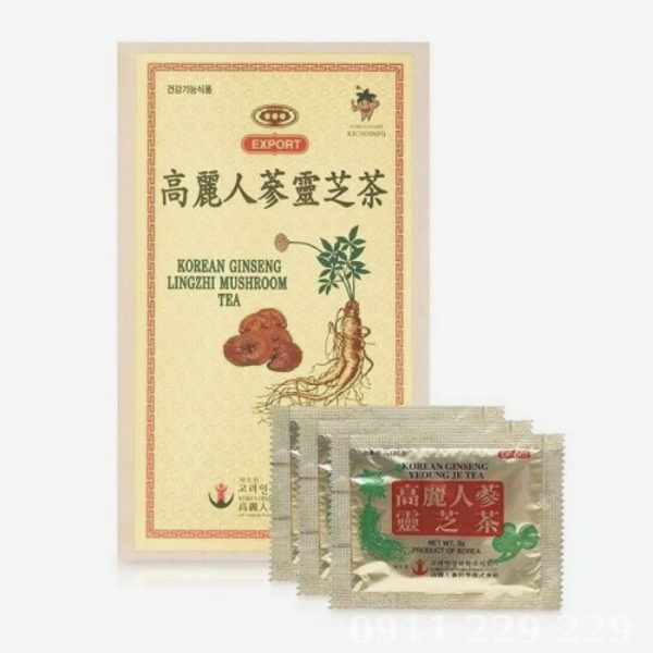 Trà Sâm Linh Chi Hàn Quốc Bio Apgold 100 Gói Hộp Gỗ