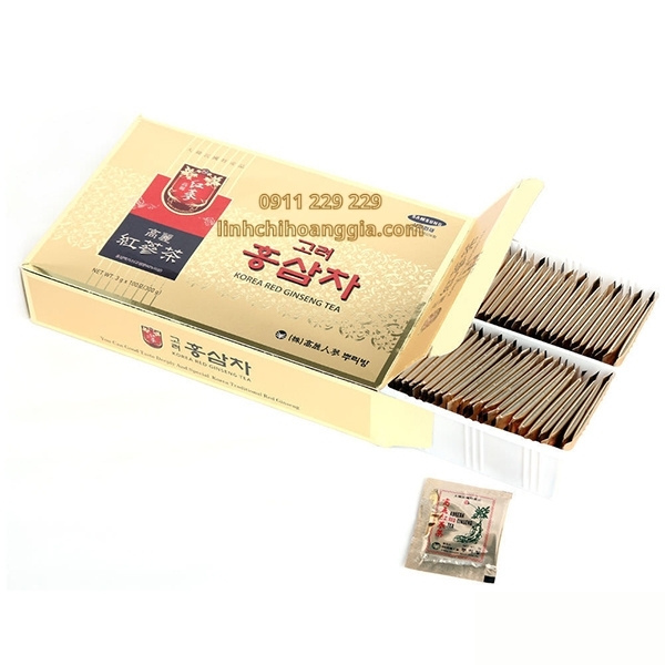 Trà hồng sâm Hàn Quốc Buleebang Korean Red Ginseng Tea 100 gói